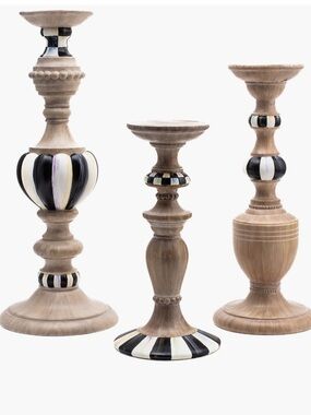 MACKENZIE CHILDS
Courtly Set of 3 Pillar
Candleholders